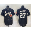 Houston Astros #27 Jose Altuve Black HOLBERT Cactus Jack Cool Base Jersey