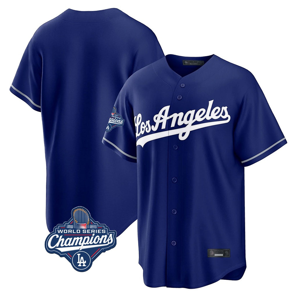 Los Angeles Dodgers Blank Player Royal HOLBERT Game World Series Meet Stitched Jerseys
