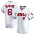 Los Angeles Angels #6 Anthony Rendon Player White HOLBERT T-shirt Home Limited Stitched Jerseys