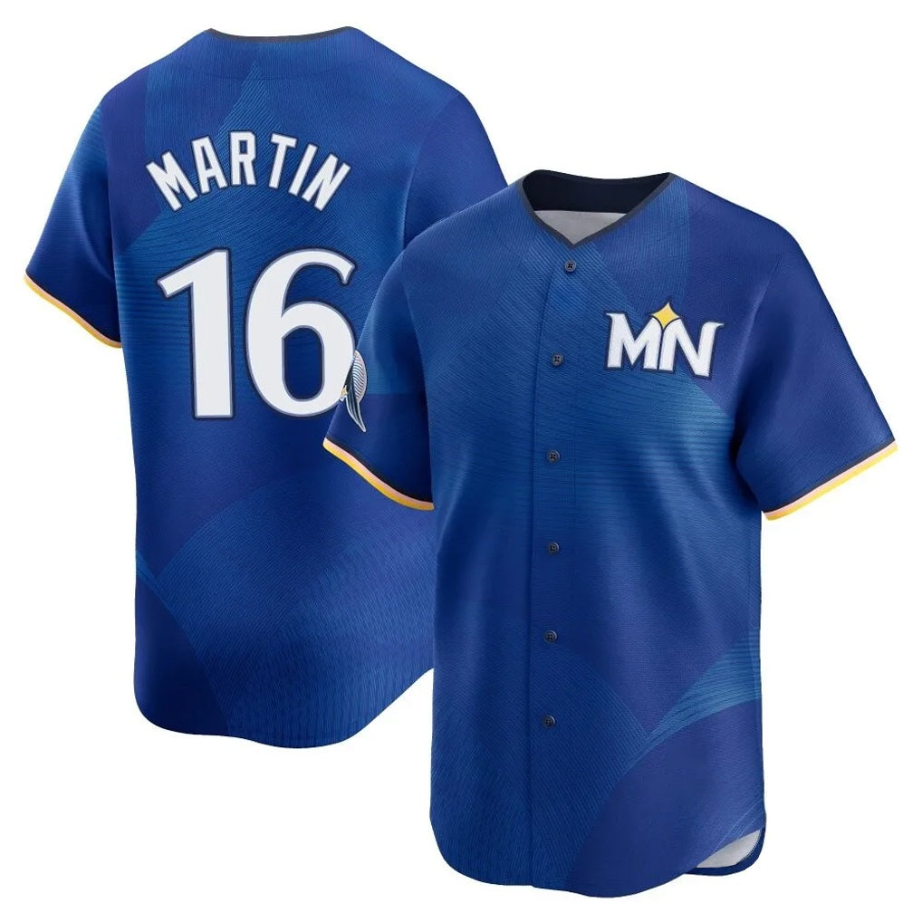 Minnesota Twins #16 Austin Martin Player Royal HOLBERTCity Connect Limited Home Stitched Jerseys