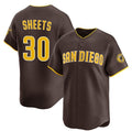 San Diego Padres #30 Gavin Sheets Brown HOLBERT 2026 Road Limited Stitched Jersey