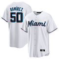 Miami Marlins #50 Agustin Ramirez Player White HOLBERT Home Game Stitched Jerseys