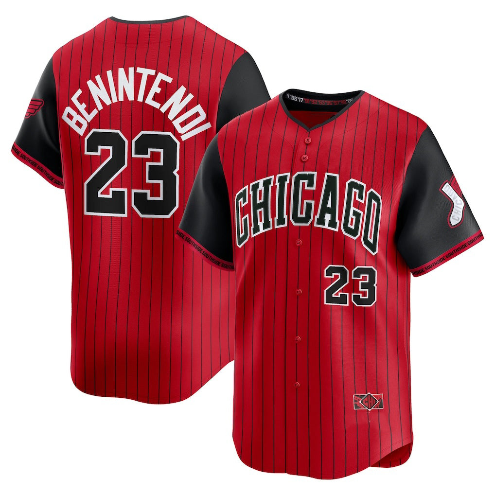 Chicago White Sox #23 Andrew Benintendi Red-Black HOLBERT 2025 City Connect Limited Player Jersey