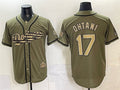 Los Angeles Dodgers #17 Shohei Ohtani Olive HOLBERT 2026 Armed Forces Day Stitched Jersey 2