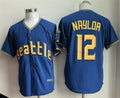 Seattle Mariners #12 Josh Naylor Royal HOLBERT 2025 Cool Base Stitched jersey
