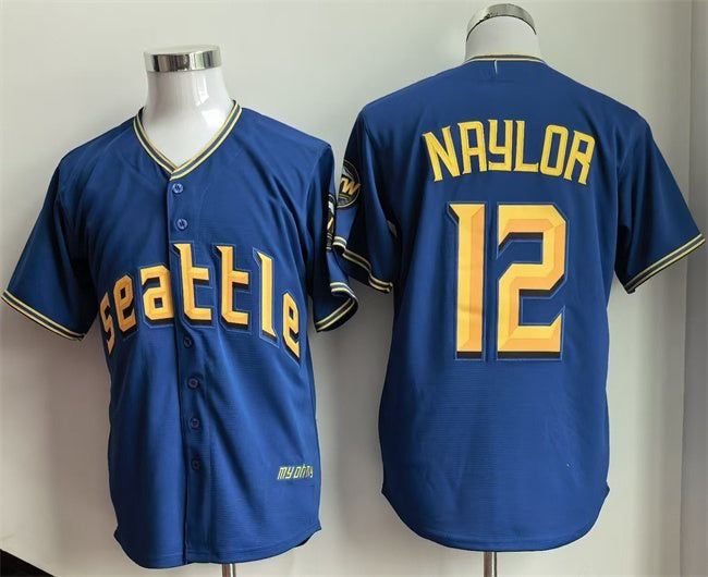 Seattle Mariners #12 Josh Naylor Royal HOLBERT 2025 Cool Base Stitched jersey