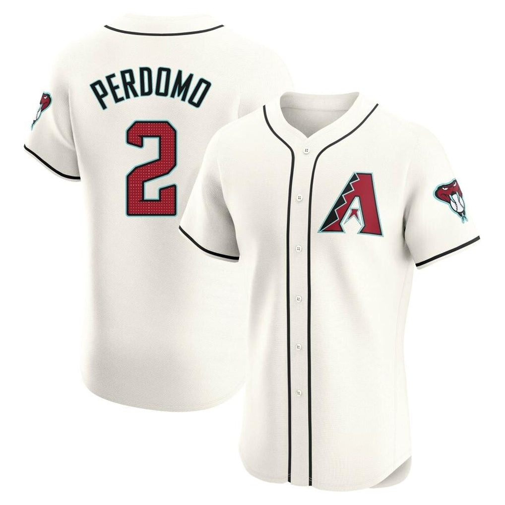 Arizona Diamondbacks #2 Geraldo Perdomo Player Cream HOLBERT Limited Elite Home Game Stitched Jerseys