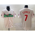 Philadelphia Phillies #7 Trea Turner White HOLBERT Phanatic Cool Base Stitched Jersey