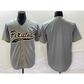 Pittsburgh Pirates Blank Grey HOLBERT Cool Base Stitched Jersey