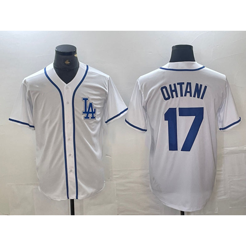 Los Angeles Dodgers #17 Shohei Ohtani White HOLBERT Cool Base Stitched Jersey
