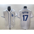 Los Angeles Dodgers #17 Shohei Ohtani White HOLBERT Cool Base Stitched Jersey
