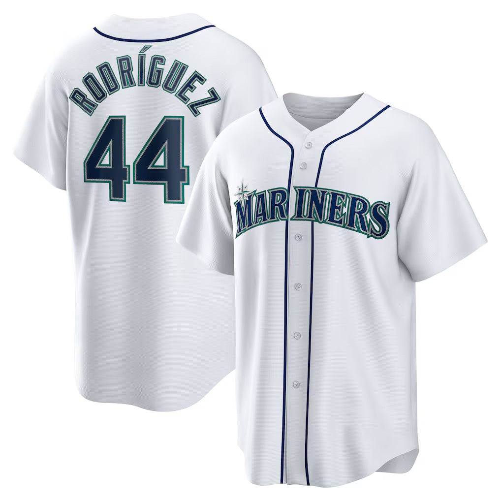 Seattle Mariners #44 Julio Rodriguez White HOLBERT Home Replica Player Jersey