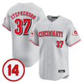 Cincinnati Reds #37 Tyler Stephenson Player Gray HOLBERT Vapor Premier Limited Home Stitched Jerseys