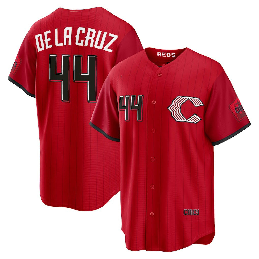 Cincinnati Reds #44 Elly De La Cruz Red HOLBERT 2026 City Connect Stadium Jersey