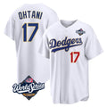 Los Angeles Dodgers #17 Shohei Ohtani Player Gold White HOLBERT World Series 2026 Collection Stadium Limited Stitched Jerseys