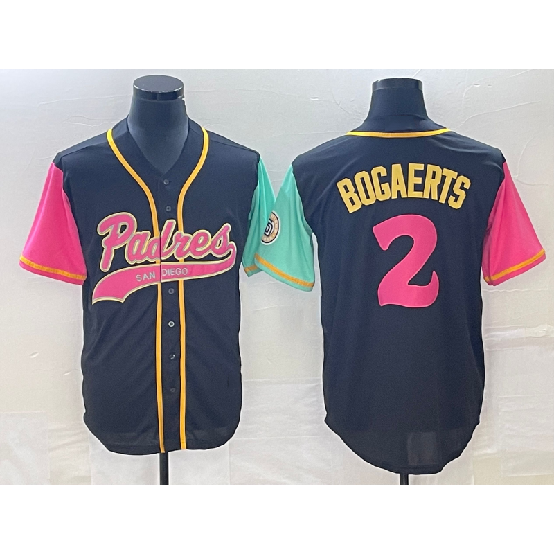 San Diego Padres #2 Xander Bogaerts Brack HOLBERT NEW 2023 City Connect Cool Base Stitched Jersey 2