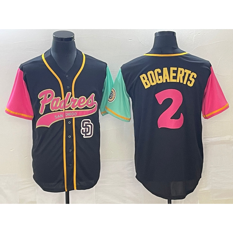 San Diego Padres #2 Xander Bogaerts Brack HOLBERT NEW 2023 City Connect Cool Base Stitched Jersey
