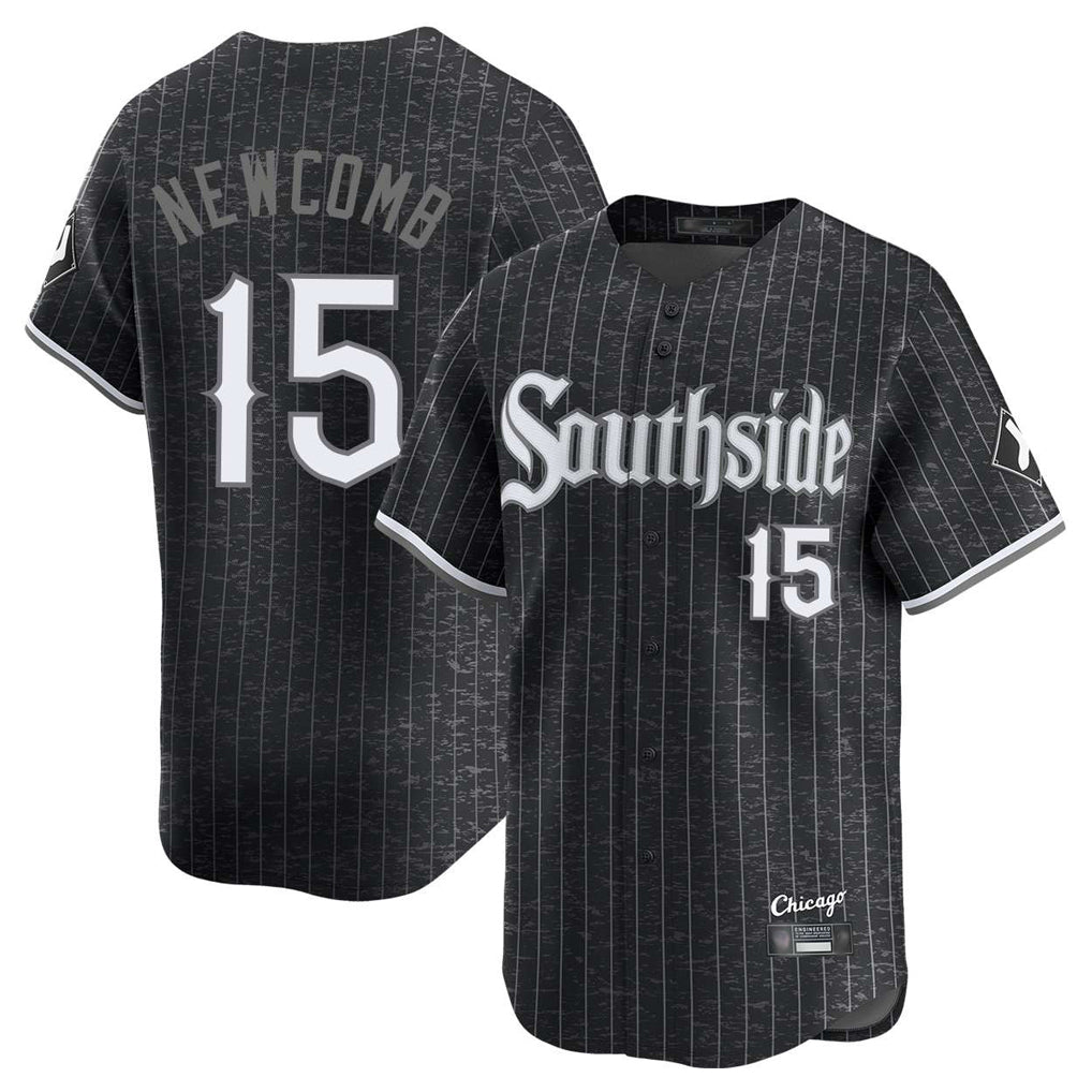 Chicago White Sox #15 Sean Newcomb Player Black HOLBERT City Connect Limited Home Stitched Jerseys