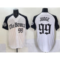 New York Yankees #99 Aaron Judge White Black HOLBERT 'Gothic Legacy Edition' Vapor Premier Limited Stitched Jersey