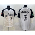 Los Angeles Dodgers #5 Freddie Freeman White Black HOLBERT Mexico 2025 LA Gothic Style With Fernando Patch Vapor Premier Limited Stitched Jersey