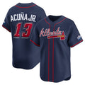 Atlanta Braves #13 Ronald Acuna Jr Navy HOLBERT 2025 Speedway Classic Alternate Limited Stitched Jersey