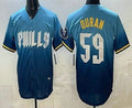 Philadelphia Phillies #59 Jhoan Duran Blue HOLBERT 2024 City Cool Base Jersey