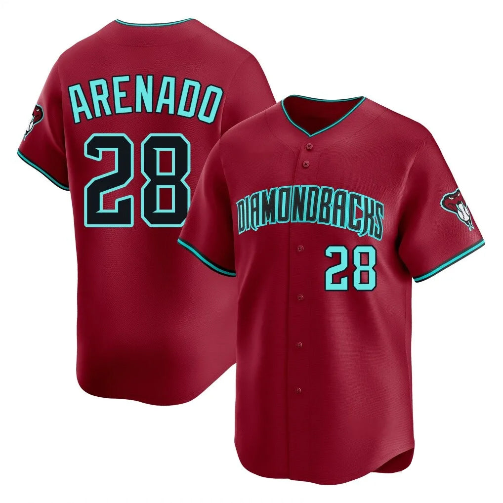 Arizona Diamondbacks #28 Nolan Arenado Player Red HOLBERT Limited Home Game Stitched Jerseys
