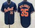 Detroit Tigers #35 Justin Verlander Navy HOLBERT Limited Jersey