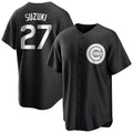 Chicago Cubs #27 Seiya Suzuki Player Black HOLBERT Game Stitched Jerseys