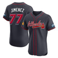 Atlanta Braves #77 Joe Jimenez Player Navy HOLBERT 2025 Speedway Classic Limited Elite Home Game Stitched Jerseys