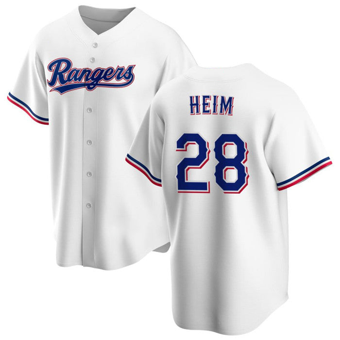 Texas Rangers #28 Jonah Heim White HOLBERT Cool Base Stitched Jersey