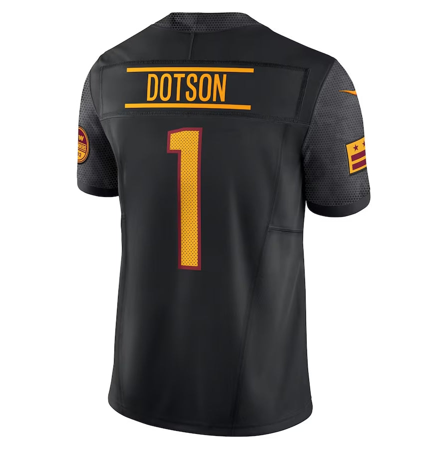 W.Commanders #1 Jahan Dotson Alternate Vapor F.U.S.E. Limited Jersey - Black HOLBERT