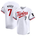 Minnesota Twins #7 Joe Mauer Player White HOLBERTHome Limited Stitched Jerseys