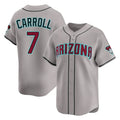 Arizona Diamondbacks #7 Corbin Carroll Player Gray HOLBERT Road Limited Home Game Stitched Jerseys