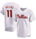 Philadelphia Phillies #11 Jimmy Rollins White HOLBERT Home Limited Stitched Jersey