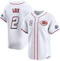 Cincinnati Reds #2 Gavin Lux White HOLBERT 2025 Speedway Classic Home Limited Stitched Jersey