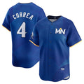 Minnesota Twins #4 Carlos Correa Royal HOLBERT 2024 City Connect Limited Stitched Jersey
