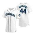 Seattle Mariners #44 Julio Rodr¨ªguez White HOLBERT Flex Base Stitched Jersey