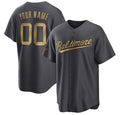 Custom Baltimore Orioles Active Player Charcoal HOLBERT 2022 All-Star Cool Base Stitched Jersey