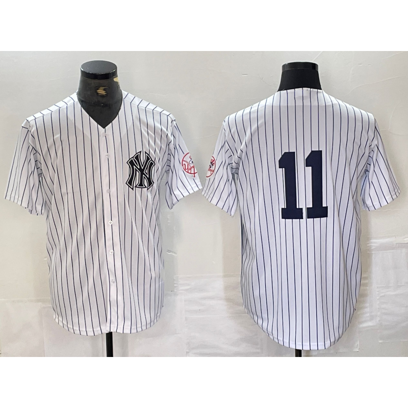 New York Yankees #11 Anthony Volpe White HOLBERT With Patch 2024 Cool Base Stitched Jersey