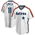 Houston Astros #11 Cam Smith Player White HOLBERT Cooperstown Collection T-shirt Stitched Jerseys