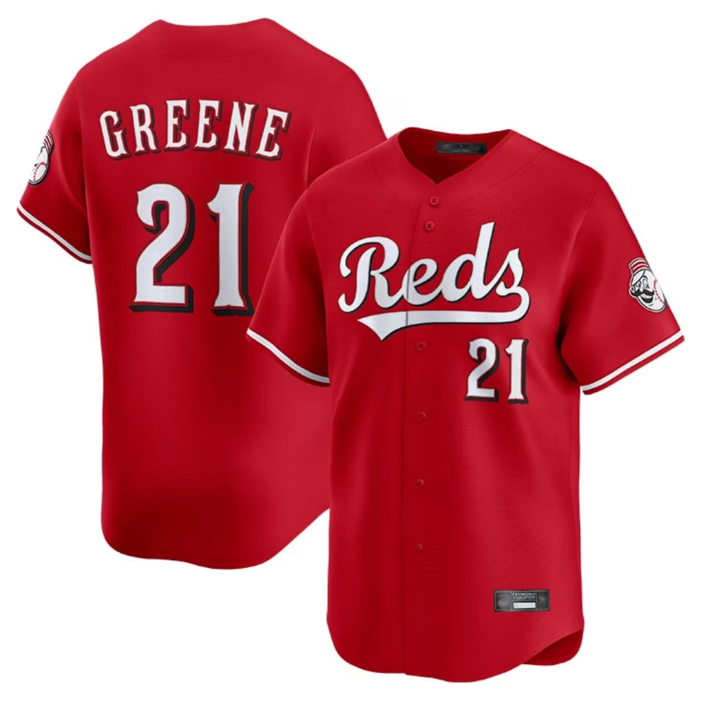 Cincinnati Reds #21 Hunter Greene Player Red HOLBERT Home Limited Stitched Jerseys