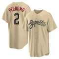 Arizona Diamondbacks #2 Geraldo Perdomo Player Tan HOLBERT City Connect Home Game Stitched Jerseys