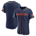 Houston Astros Blank Player Navy HOLBERT City Connect Limited Elite Home Stitched Jerseys