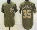 New York Yankees #35 Cody Bellinger Olive HOLBERT 2026 Armed Forces Day Jersey