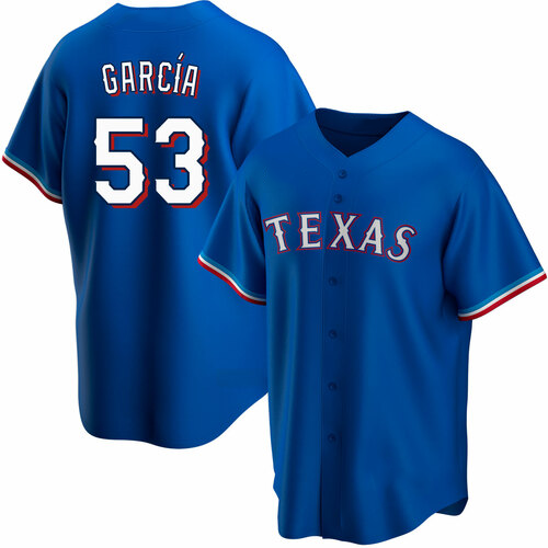 Texas Rangers #53 Adolis Garcia Blue HOLBERT Cool Base Stitched Jersey