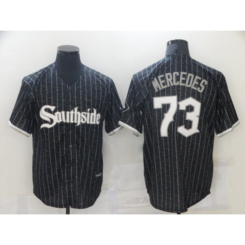 Chicago White Sox #73 Yermin Mercedes City Edition Black HOLBERT Game 2021 Jerseys