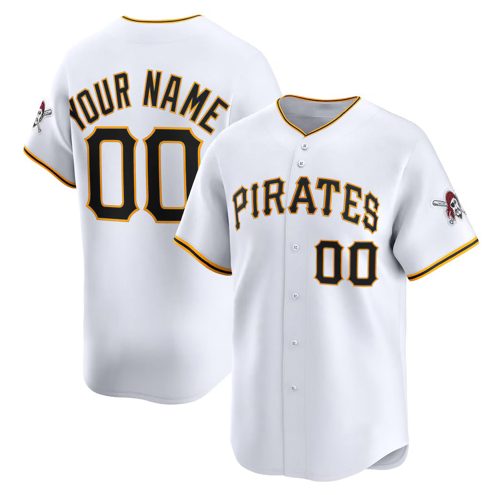 Custom Pittsburgh Pirates White HOLBERT Home Limited Jersey