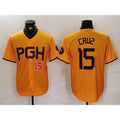Pittsburgh Pirates #15 Oneil Cruz Yellow HOLBERT 2023 City Connect Stitched Jerseys