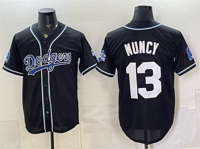 Los Angeles Dodgers #13 Max Muncy B2B Champs 2026 Black HOLBERT Out Style Vapor Limited Stitched Jersey